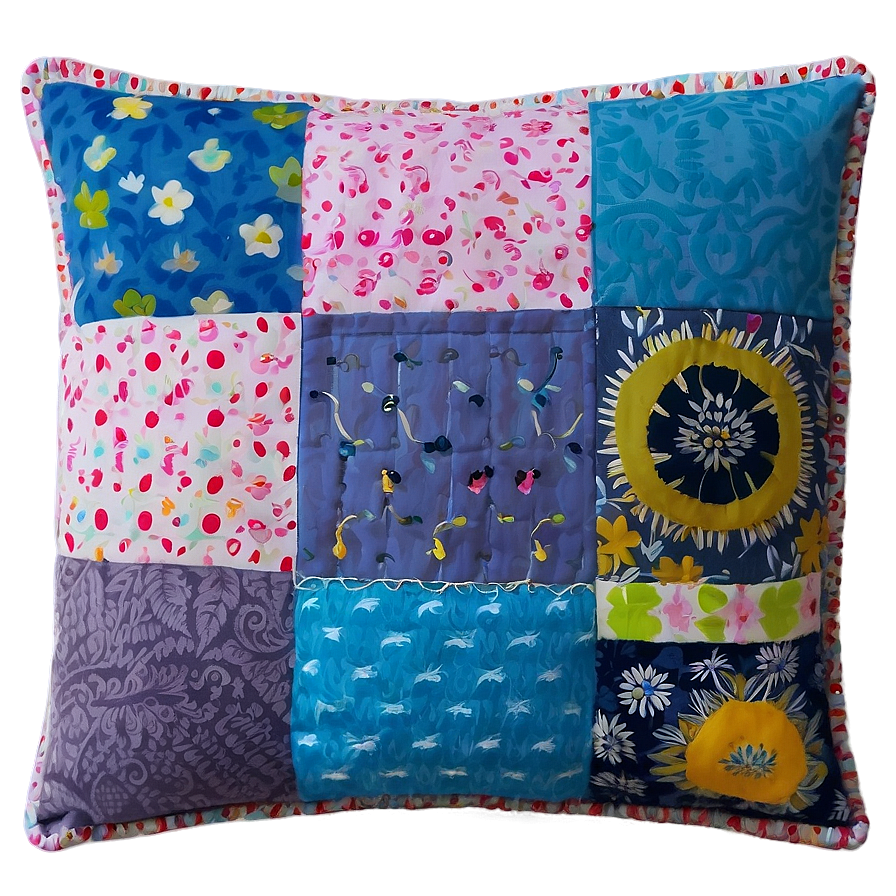 Patchwork Pillow Png Vwg59 PNG Image