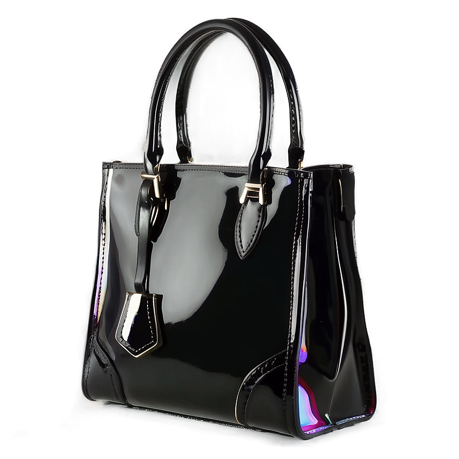 Patent Leather Handbag Png Fgh PNG Image