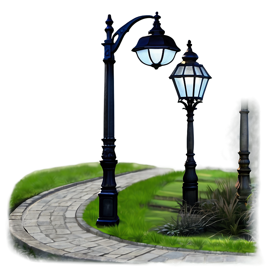 Pathway Street Light Png 05252024 PNG Image