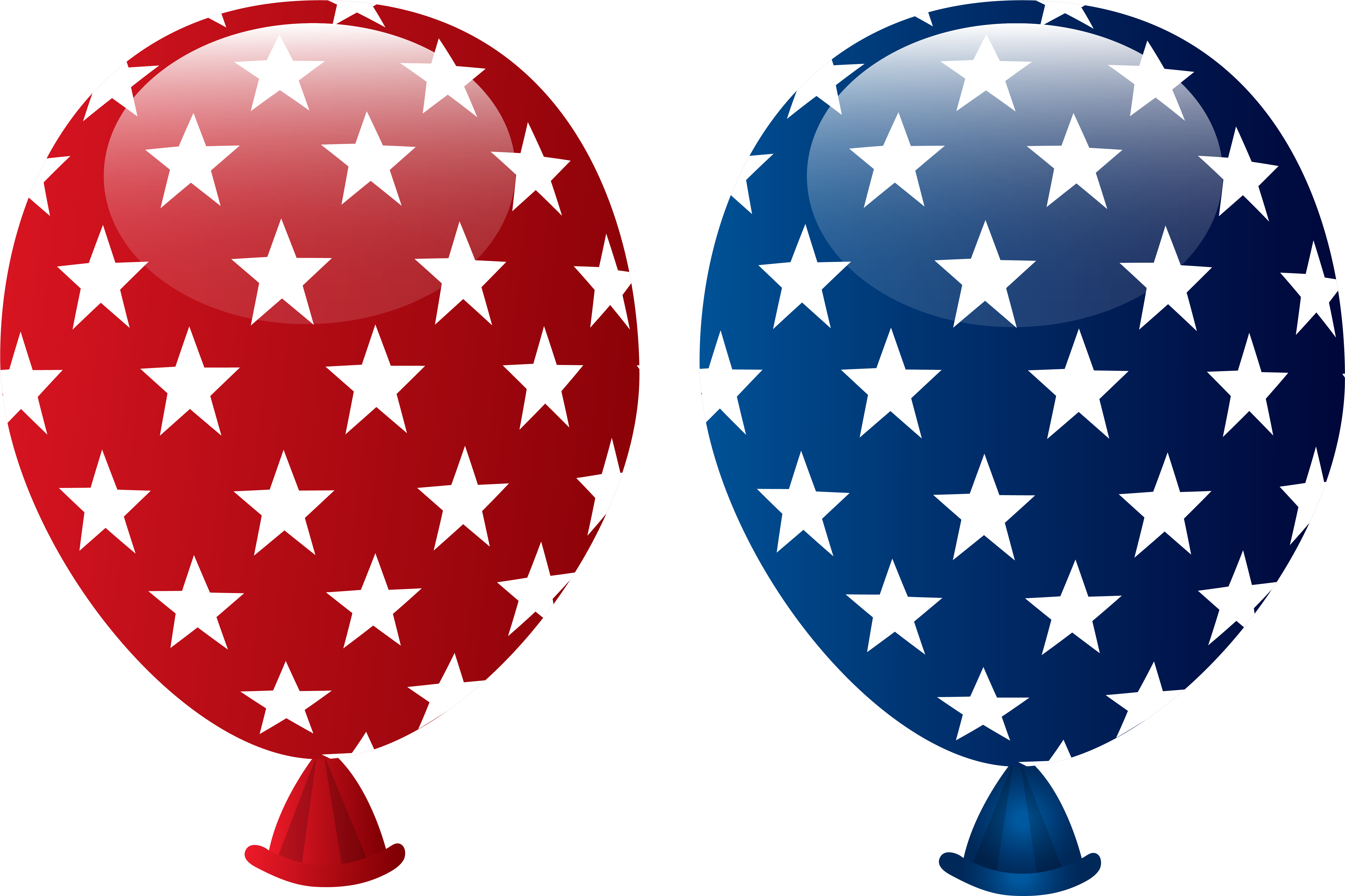 Patriotic Balloons4th July Celebration PNG Image