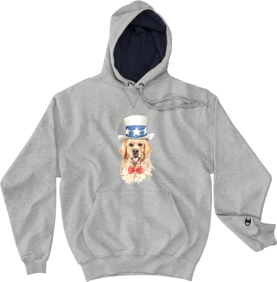 Patriotic Dog Hoodie PNG Image