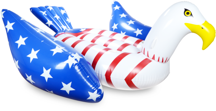 Patriotic Eagle Pool Float PNG Image