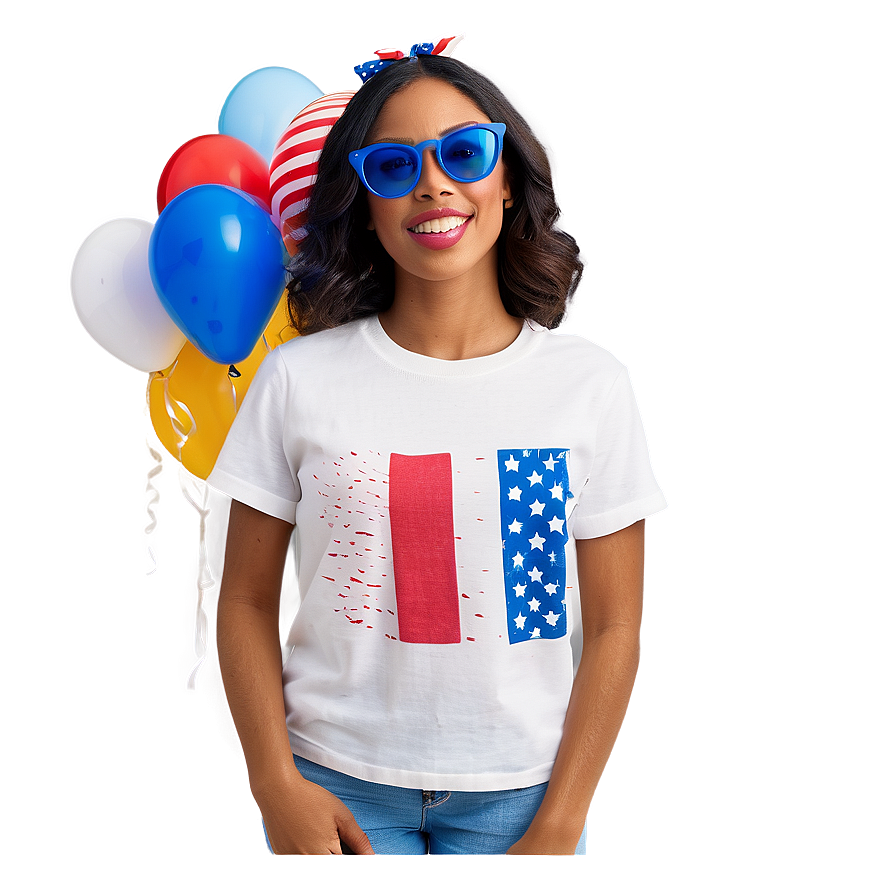 Patriotic Graphic Tee Png 06272024 PNG Image