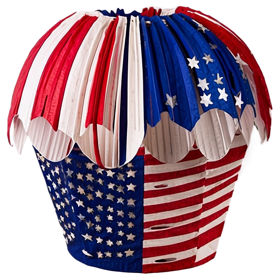 Patriotic Paper Lanterns Png Uub PNG Image