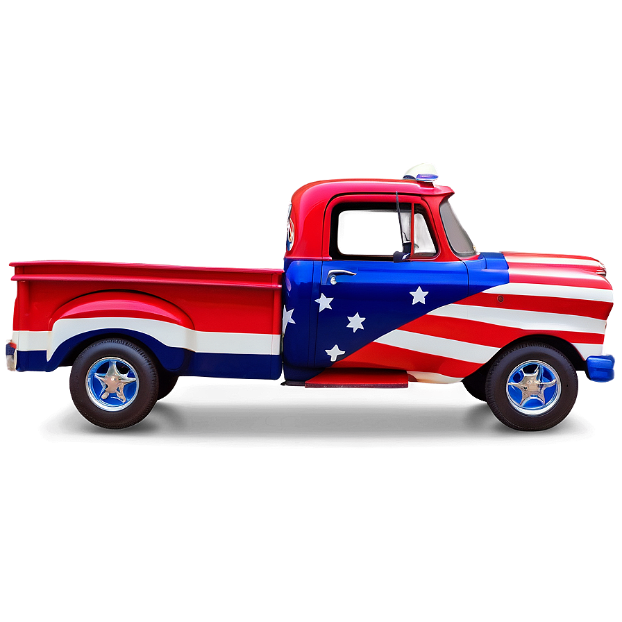 Patriotic Pickup Truck Png Ndb PNG Image