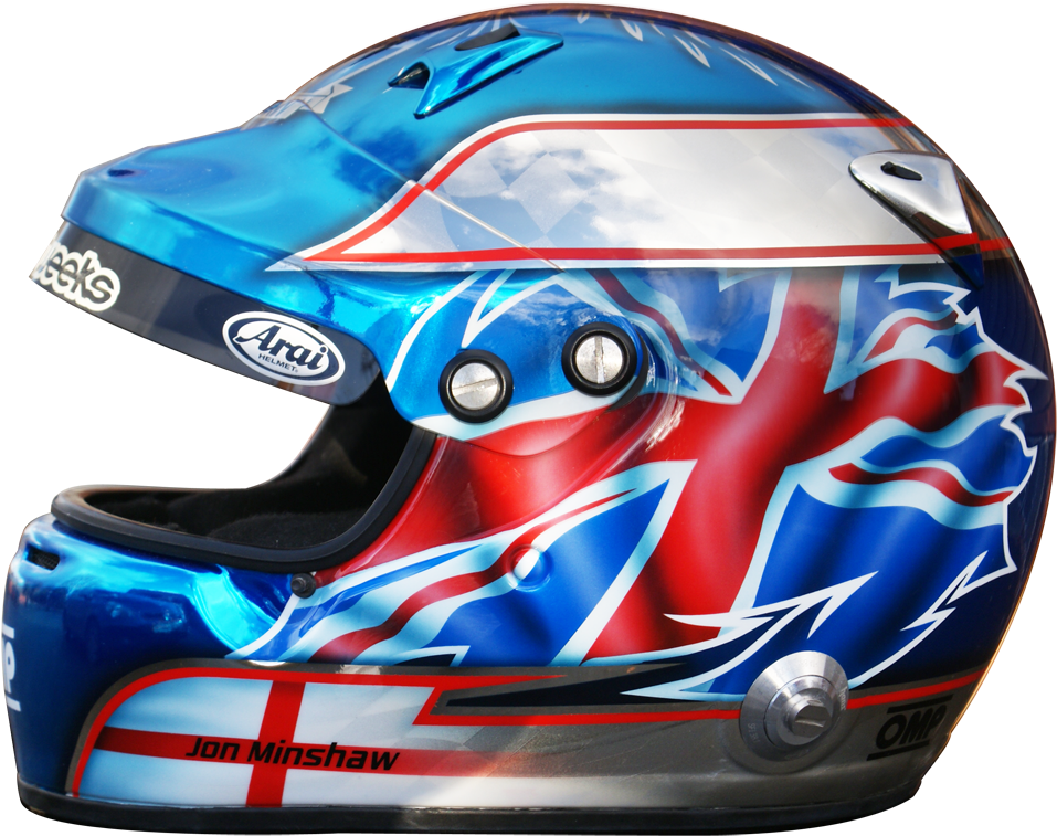 Patriotic Racing Helmet Design PNG Image