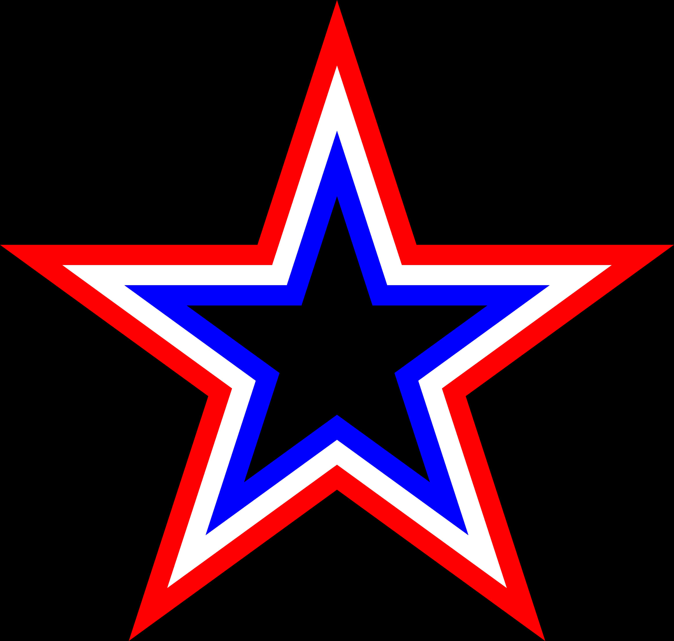 Patriotic Star Logo PNG Image