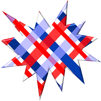 Patriotic Starburst Graphic PNG Image