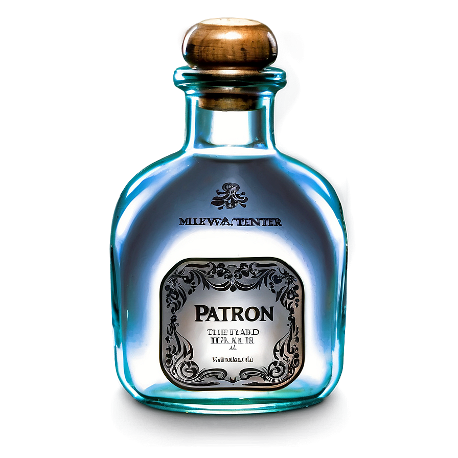 Patron Silver Mini Bottle Png 13 PNG Image