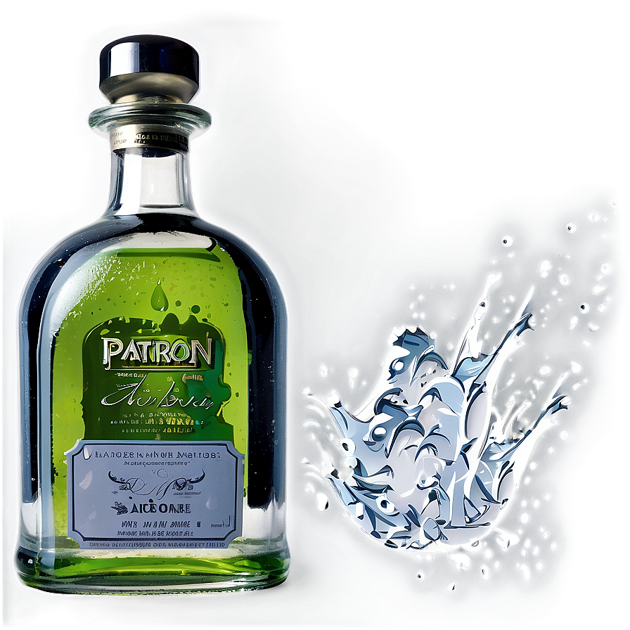 Patron Silver Splash Png Xjy PNG Image