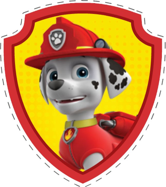 Paw Patrol Fire Pup Emblem PNG Image