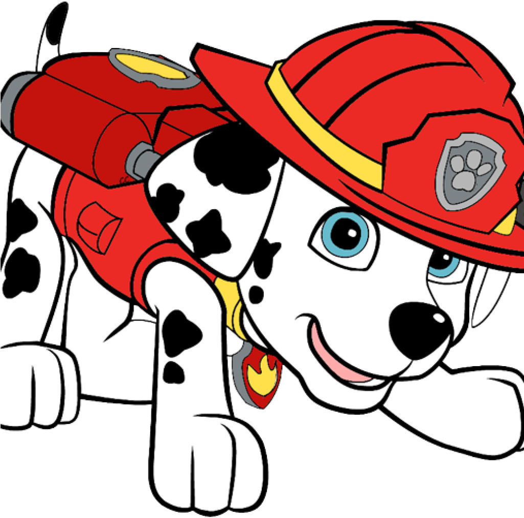 Paw Patrol Marshall Firefighter Pup PNG Image