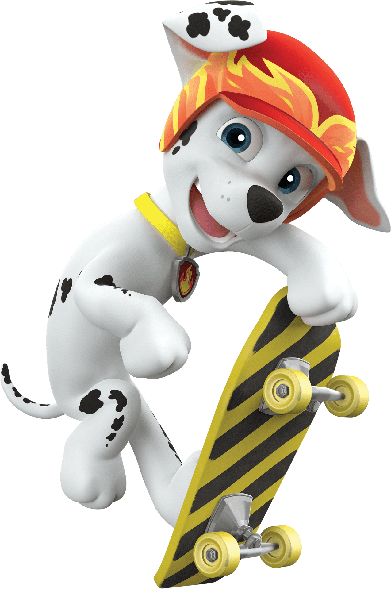 Paw Patrol Marshall Skateboarding PNG Image