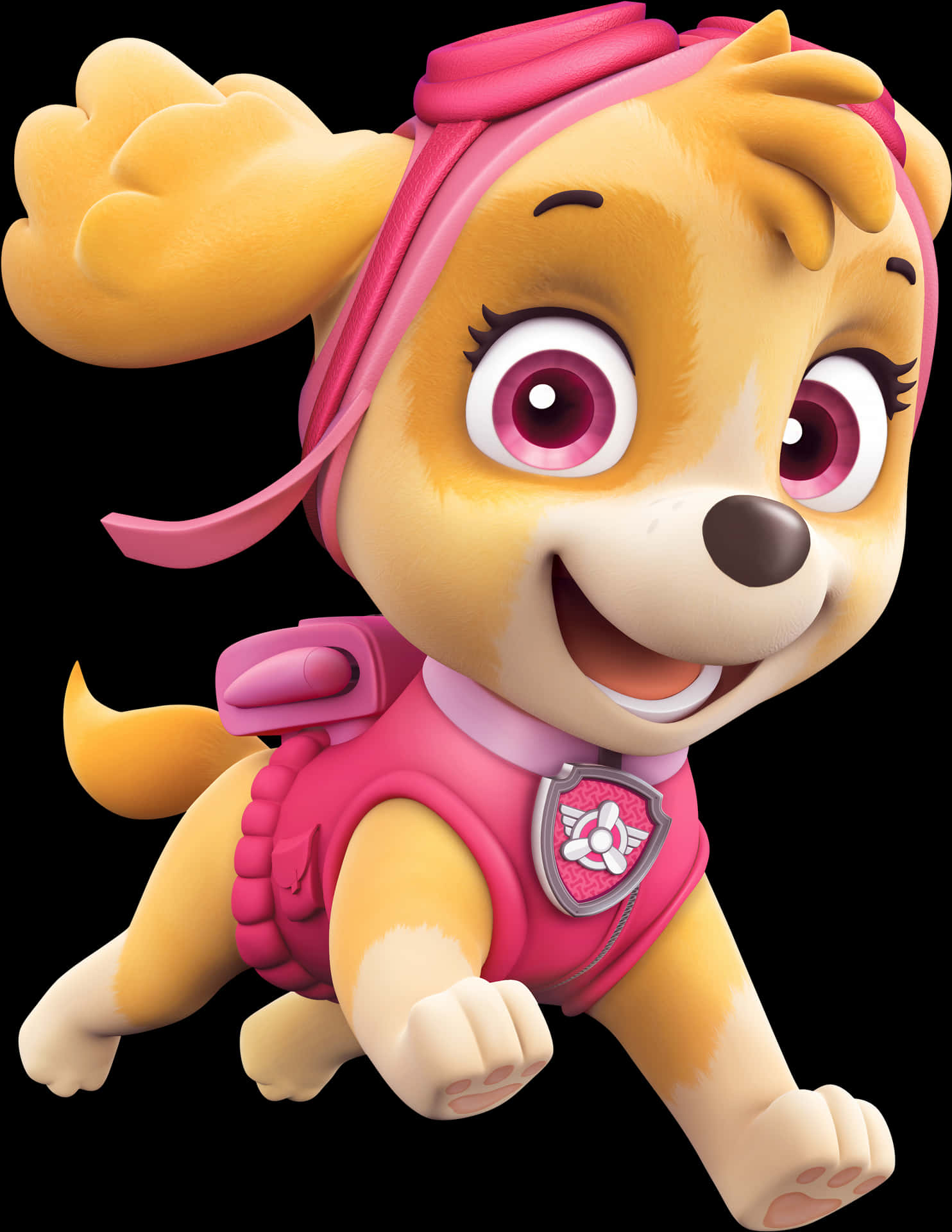 Paw Patrol Skye Character Render PNG Image