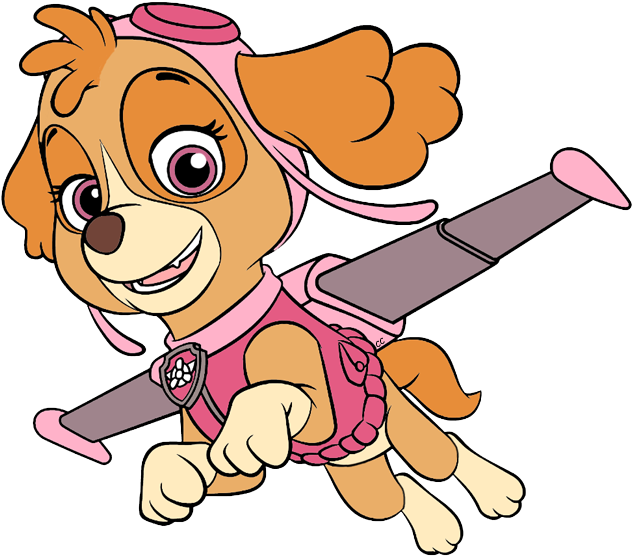 Paw Patrol Skye Flying PNG Image