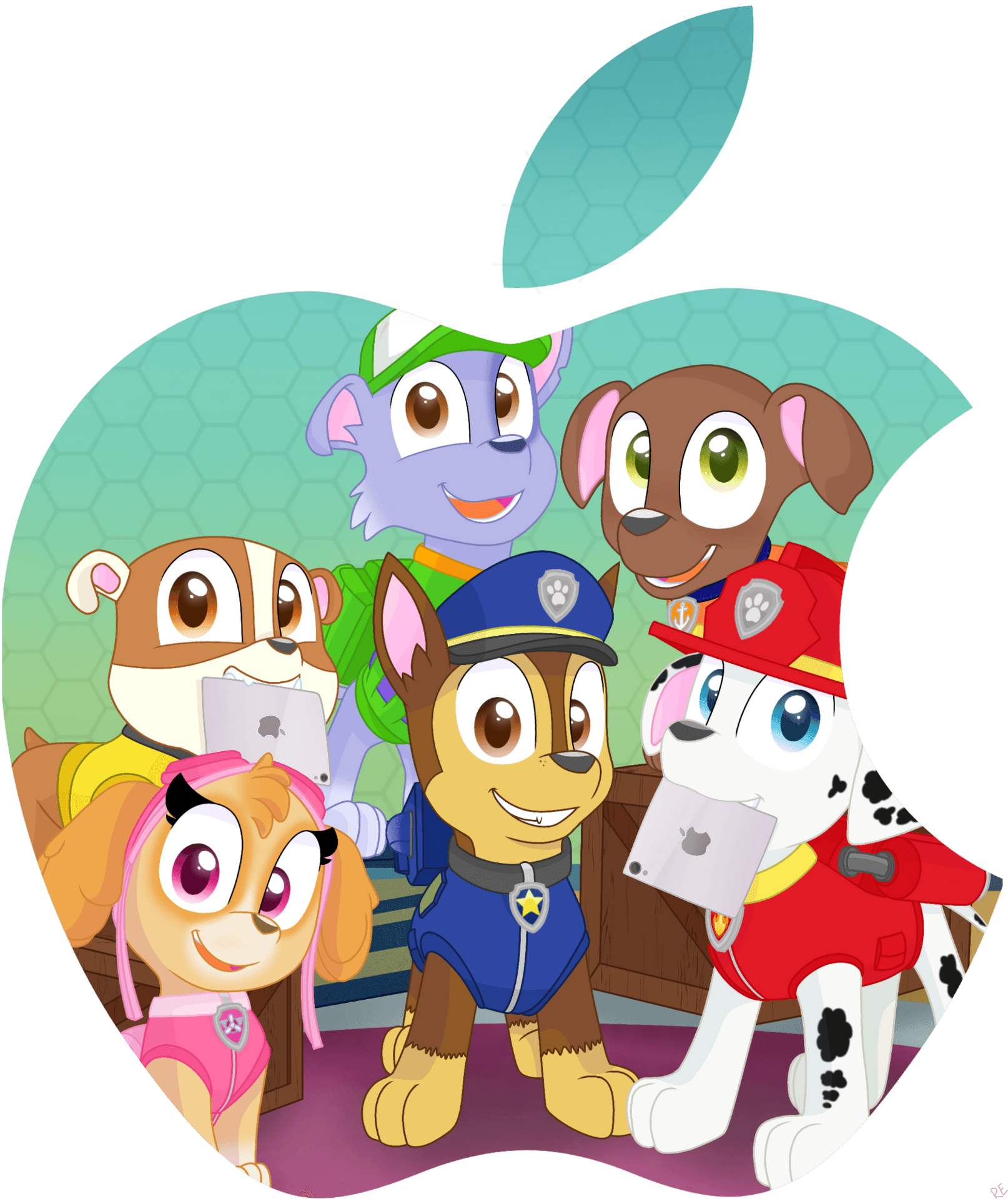 Paw Patrol Team Clipart PNG Image