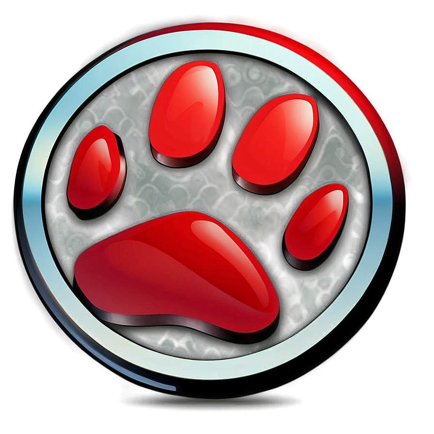 Paw Print In Circle Png Hlc82 PNG Image