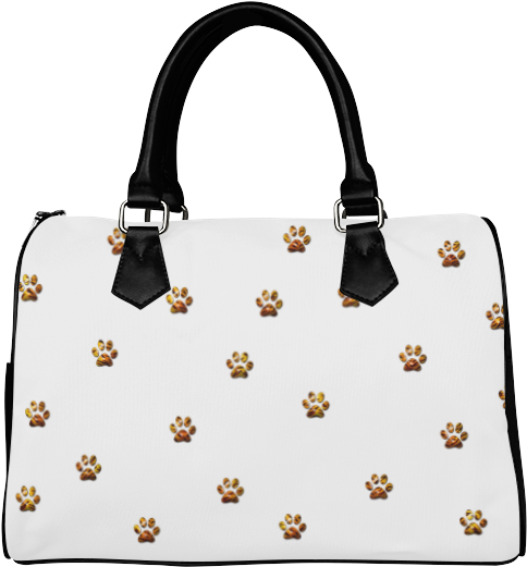 Paw Print Pattern Handbag PNG Image