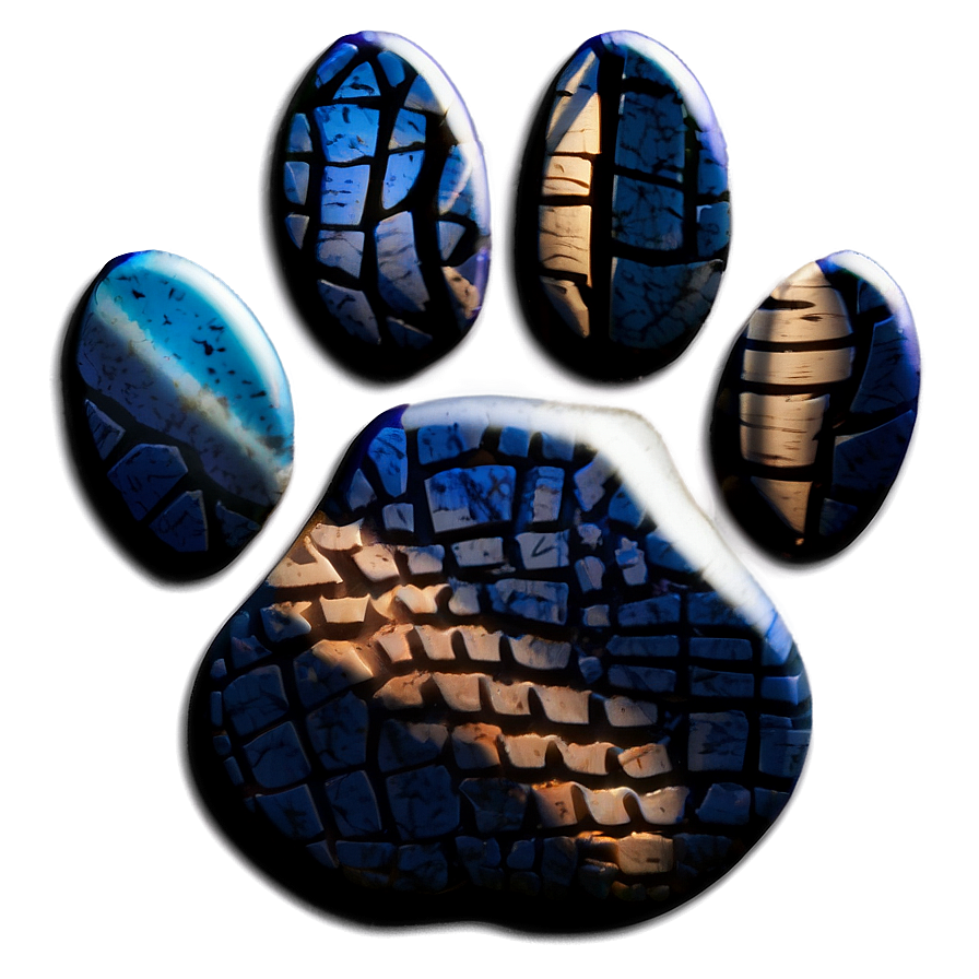 Paw Print With Claws Png Gkj PNG Image