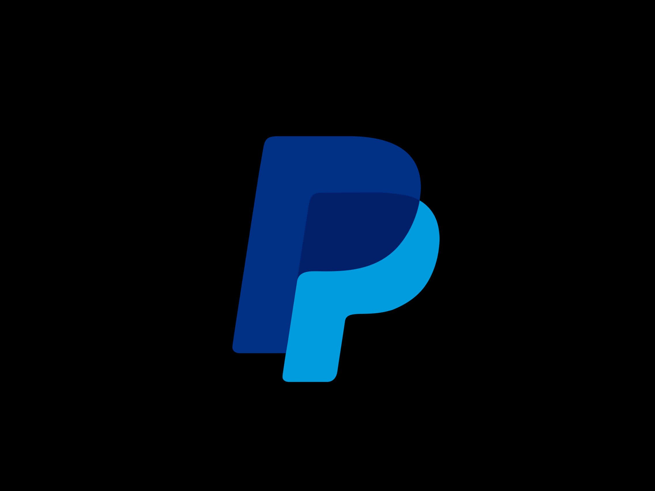 Pay Pal Logo Blue Background PNG Image