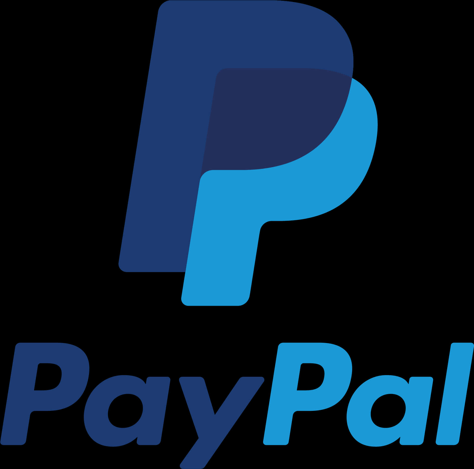 Pay Pal Logo Blue Background PNG Image