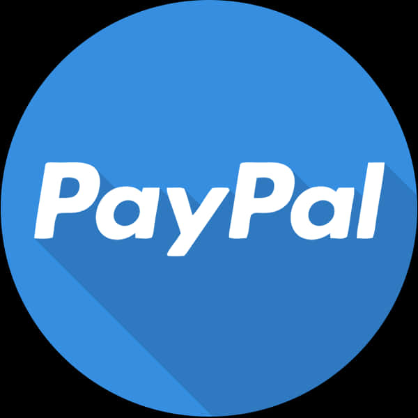 Pay Pal Logo Blue Background PNG Image