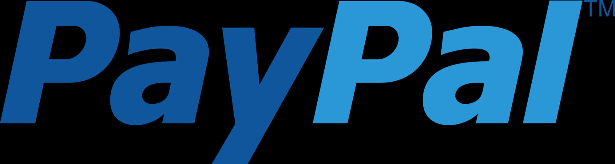 Pay Pal Logo Blueand Black PNG Image