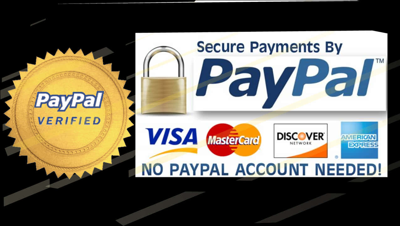 Pay Pal Secure Payment Options Verified Seal PNG Image