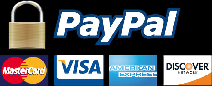 Pay Pal Securityand Card Brands PNG Image