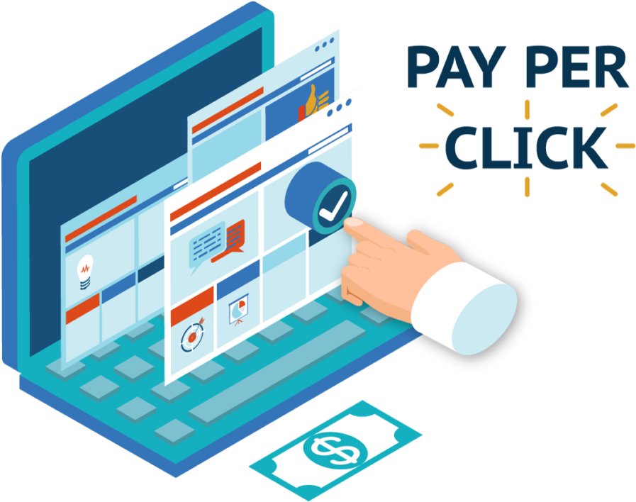 Pay Per Click Advertising Concept PNG Image