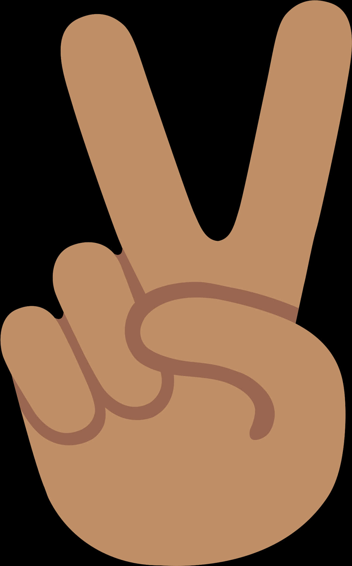 Peace Sign Hand Gesture PNG Image