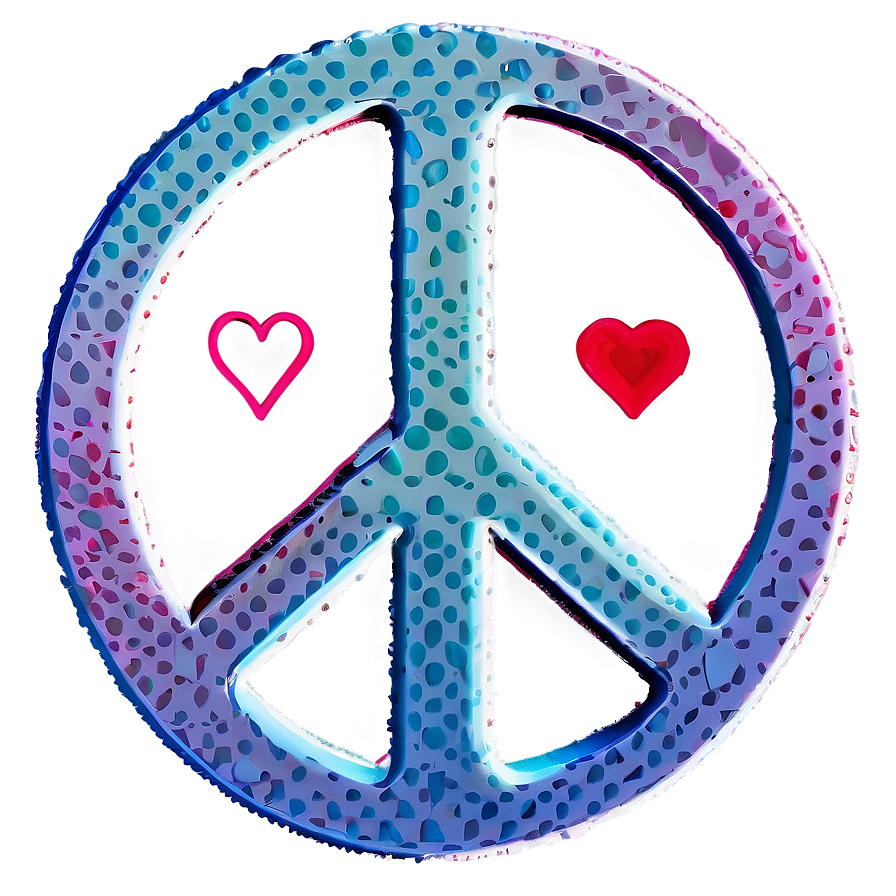 Peace Sign With Heart Png Dhl PNG Image