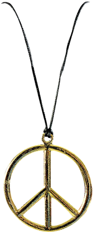 Peace Symbol Necklace PNG Image