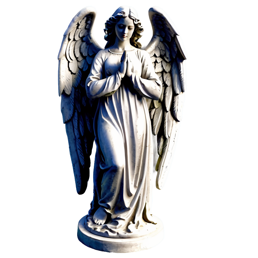 Peaceful Angel Statue Png Bty94 PNG Image