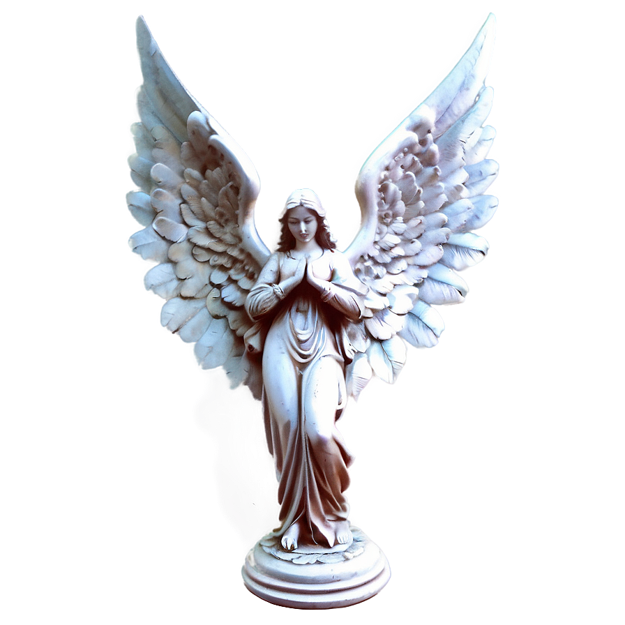 Peaceful Angel Statue Png Crm PNG Image