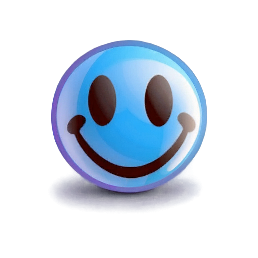 Peaceful Blue Smiley Icon Png 14 PNG Image