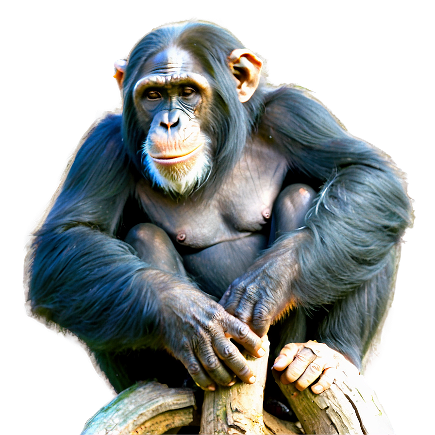 Peaceful Chimpanzee Resting Png 30 PNG Image