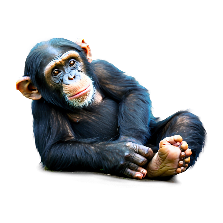 Peaceful Chimpanzee Resting Png 74 PNG Image