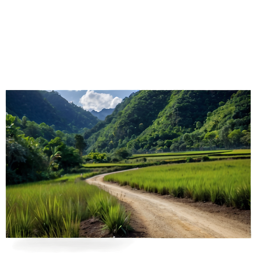 Peaceful Countryside Trail Png Hfu PNG Image