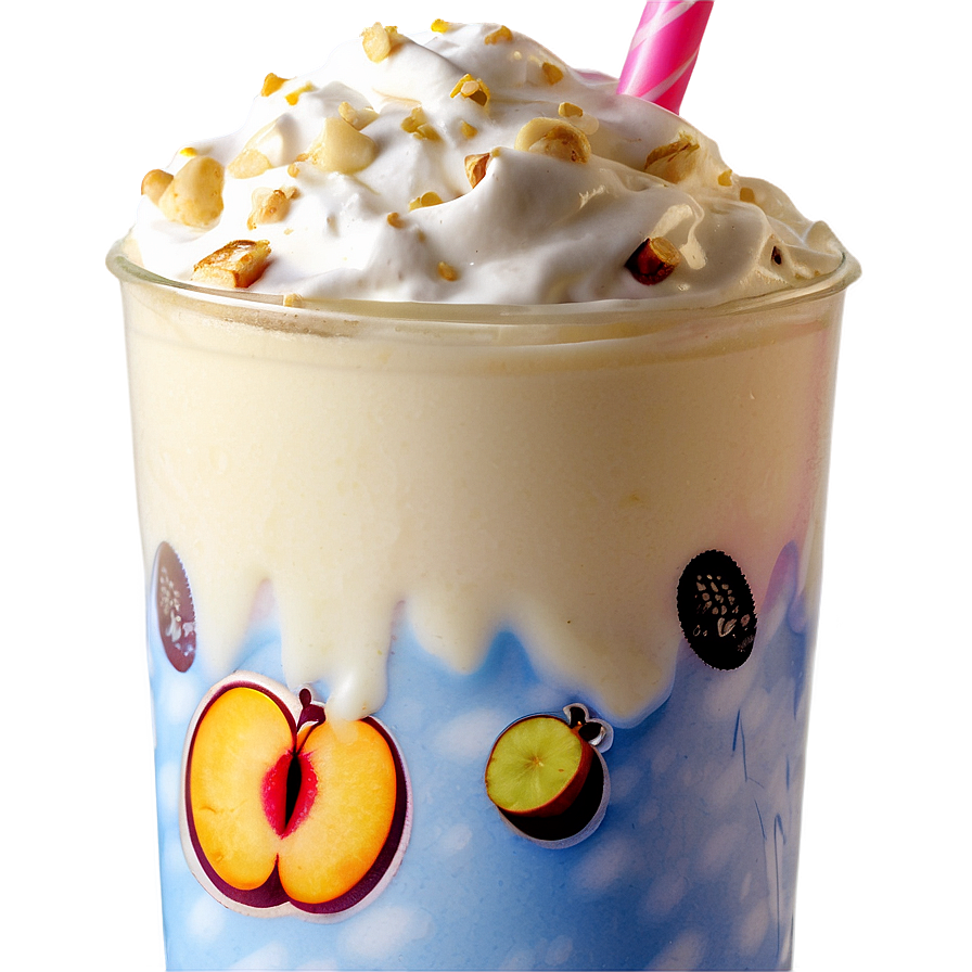 Peach Milkshake Png Hav63 PNG Image