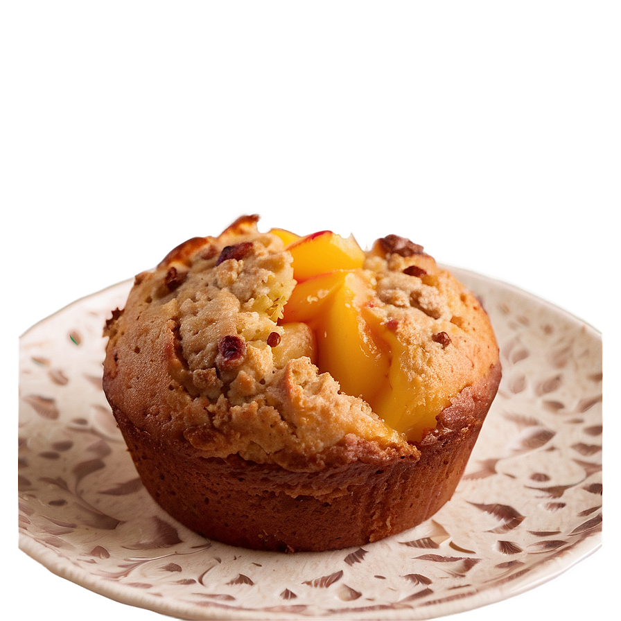 Peach Muffin Bake Png 39 PNG Image