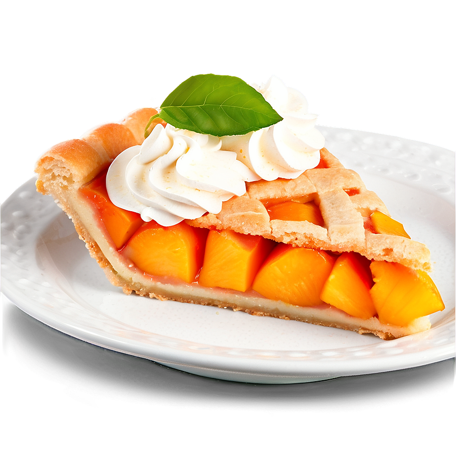 Peach Pie Slice Png 3 PNG Image