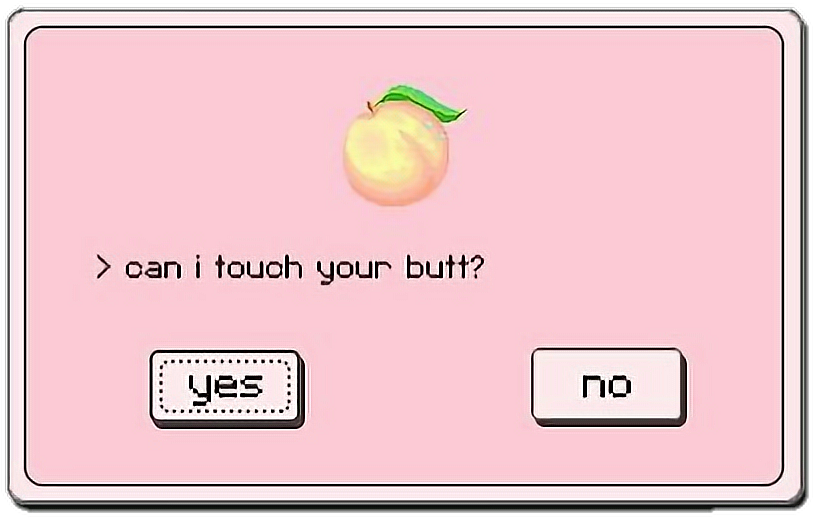 Peach Question Tumblr Post PNG Image