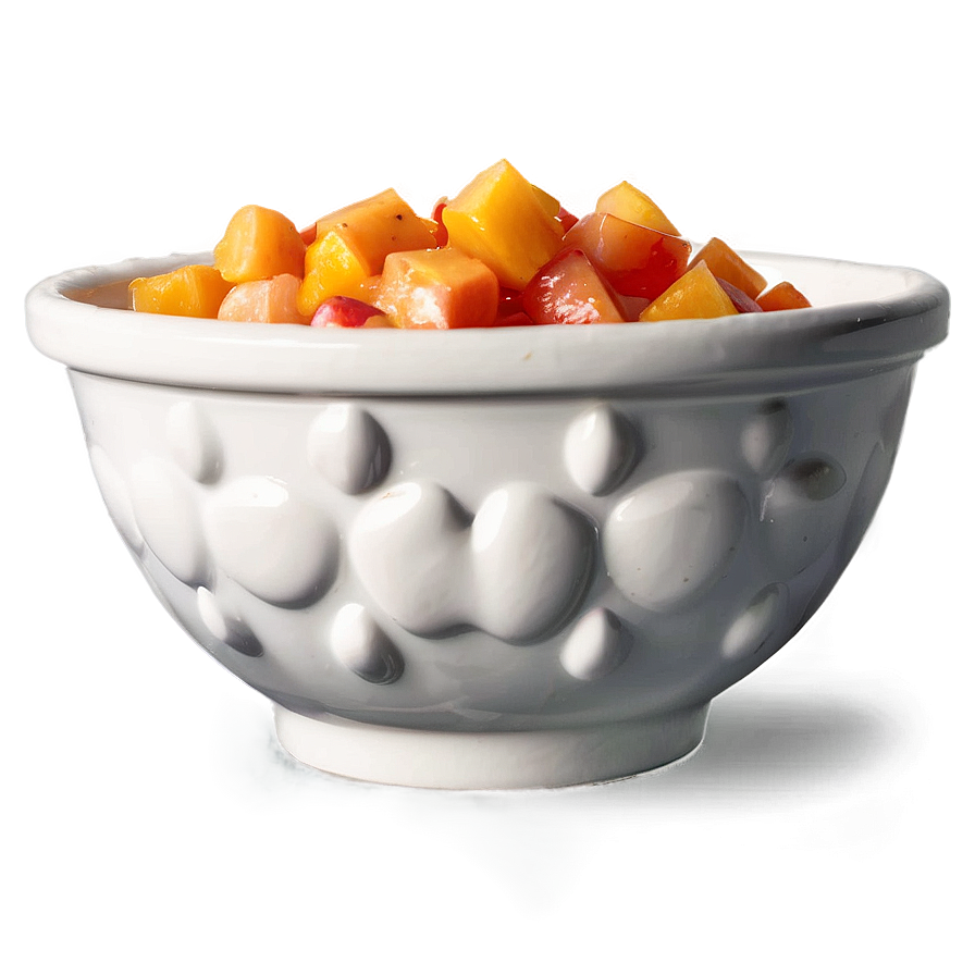 Peach Salsa Bowl Png Vnd PNG Image