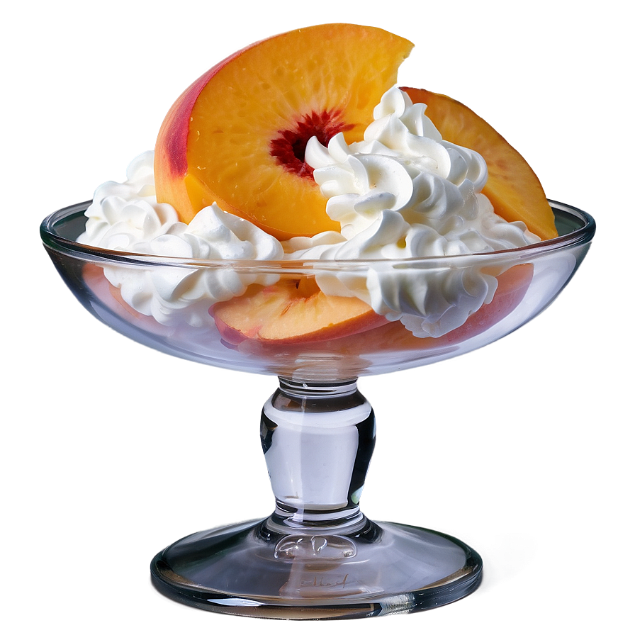 Peach Sundae Topping Png Rtk PNG Image