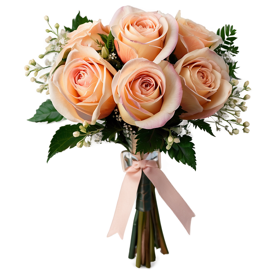 Peach Wedding Bouquet Png 76 PNG Image