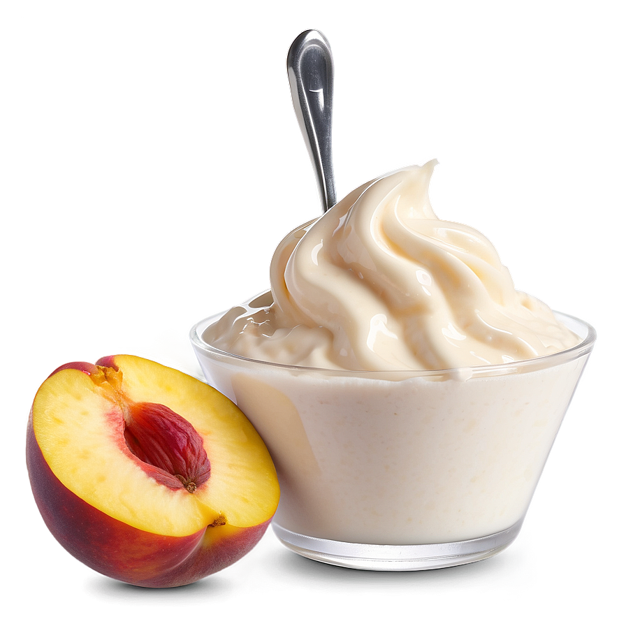 Peach Yogurt Png 90 PNG Image