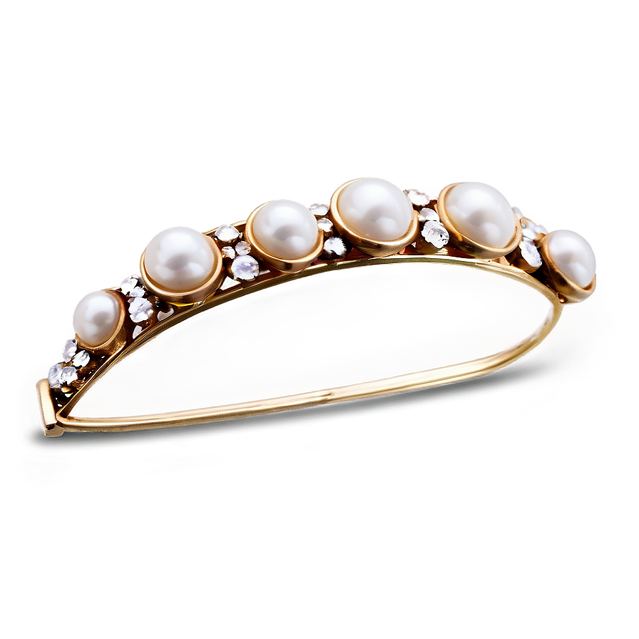 Pearl Embellished Hair Clip Png Pgp89 PNG Image