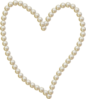 Pearl Heart Shape PNG Image