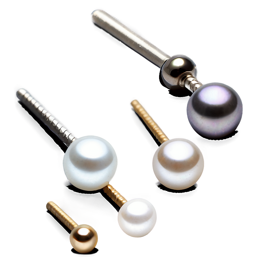 Pearl Nose Stud Picture Png Vgf PNG Image